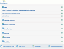 Tablet Screenshot of fondoposte.it